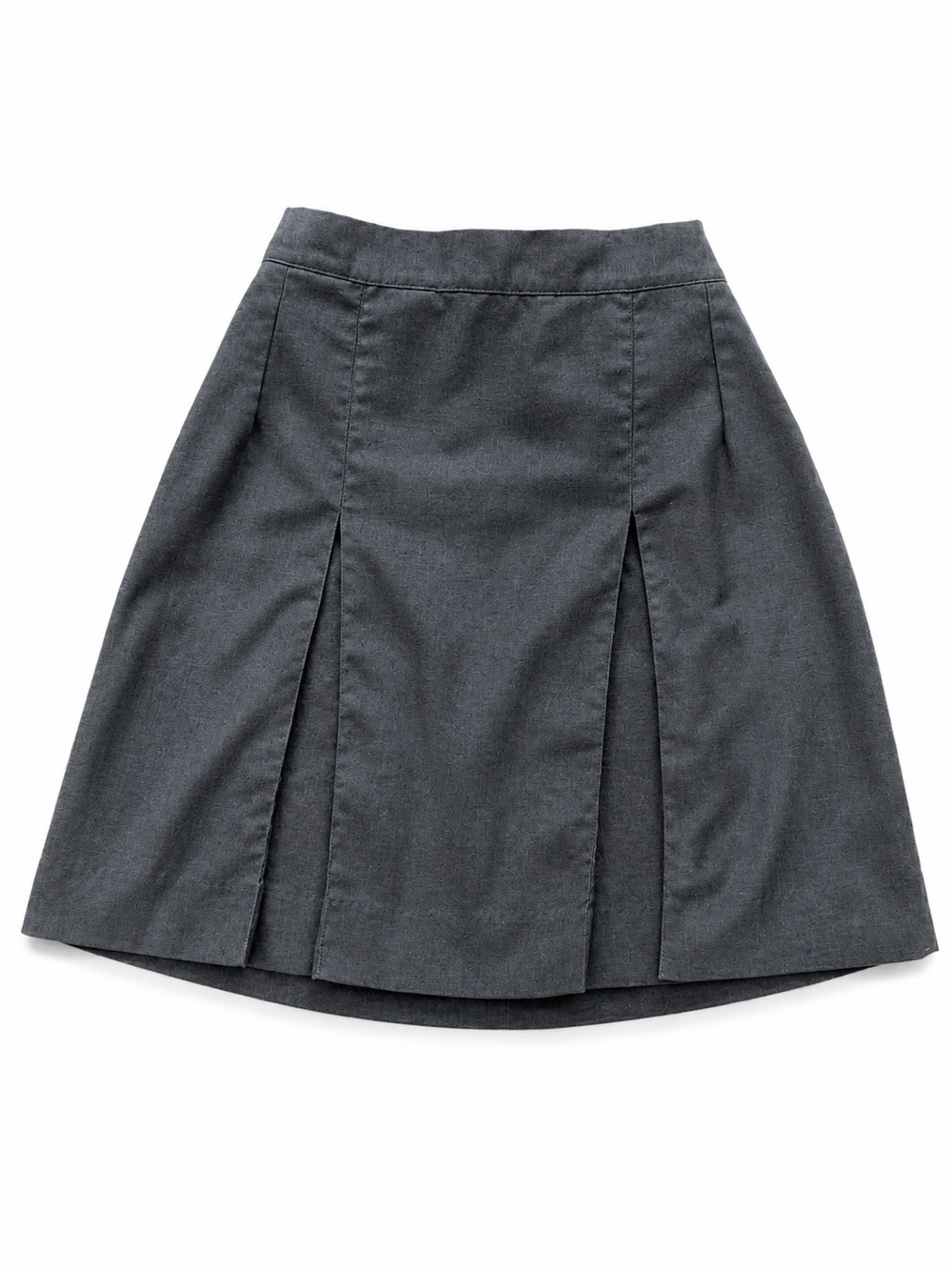 Barco Uniforms Charcoal A-Line Pleated Skirt